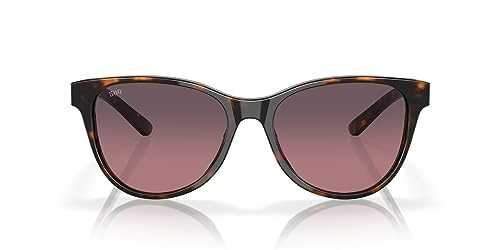 Costa Woman Sunglasses Tortoise Frame, Rose Gradient Lenses, 57MM