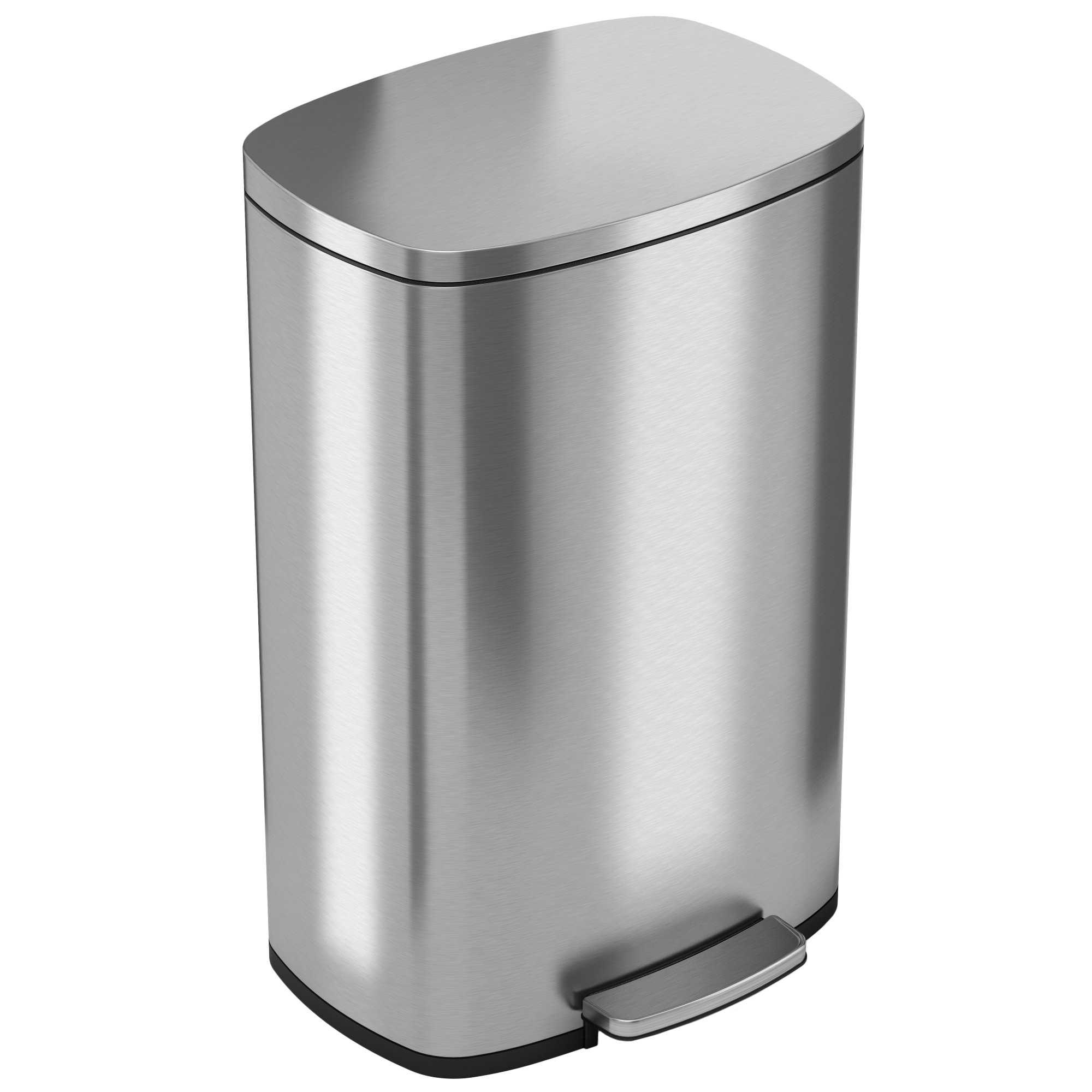 SoftStep Deodorizer Stainless Steel 13 Gallon Step on Trash Can