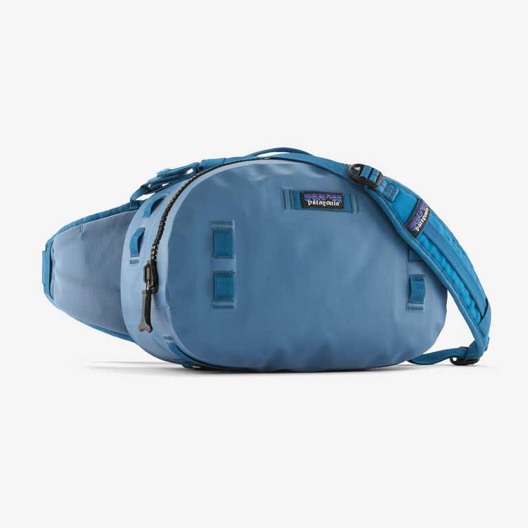 Patagonia Guidewater Hip Pack 9L - Submersible Waterproof Waist Pack in Pigeon Blue, Recycled Nylon/Recycled Polyester/Nylon