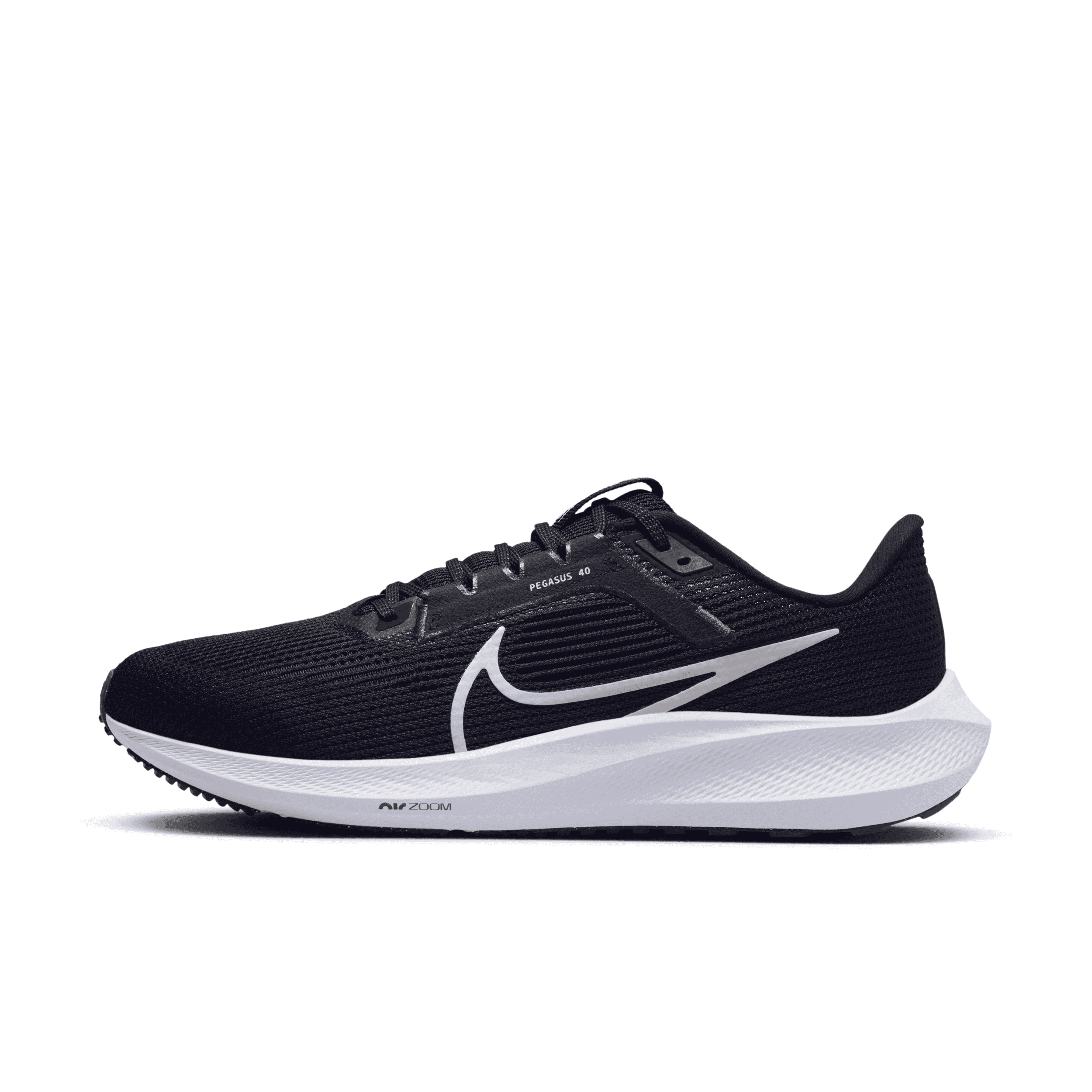Nike Men's Pegasus 40 Road Running Shoes in Black, Size: 13 | DV3853-001
