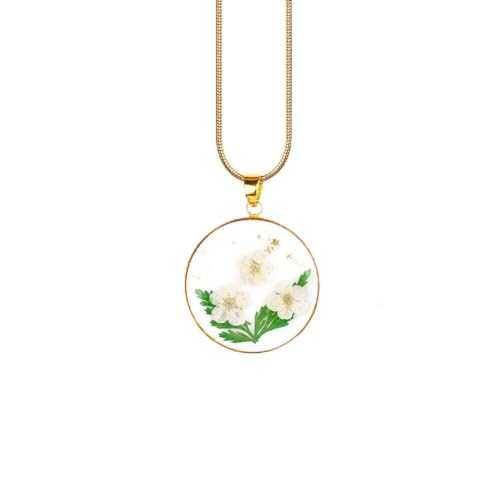 Mint & Lily Pressed Birth Flower Necklace
