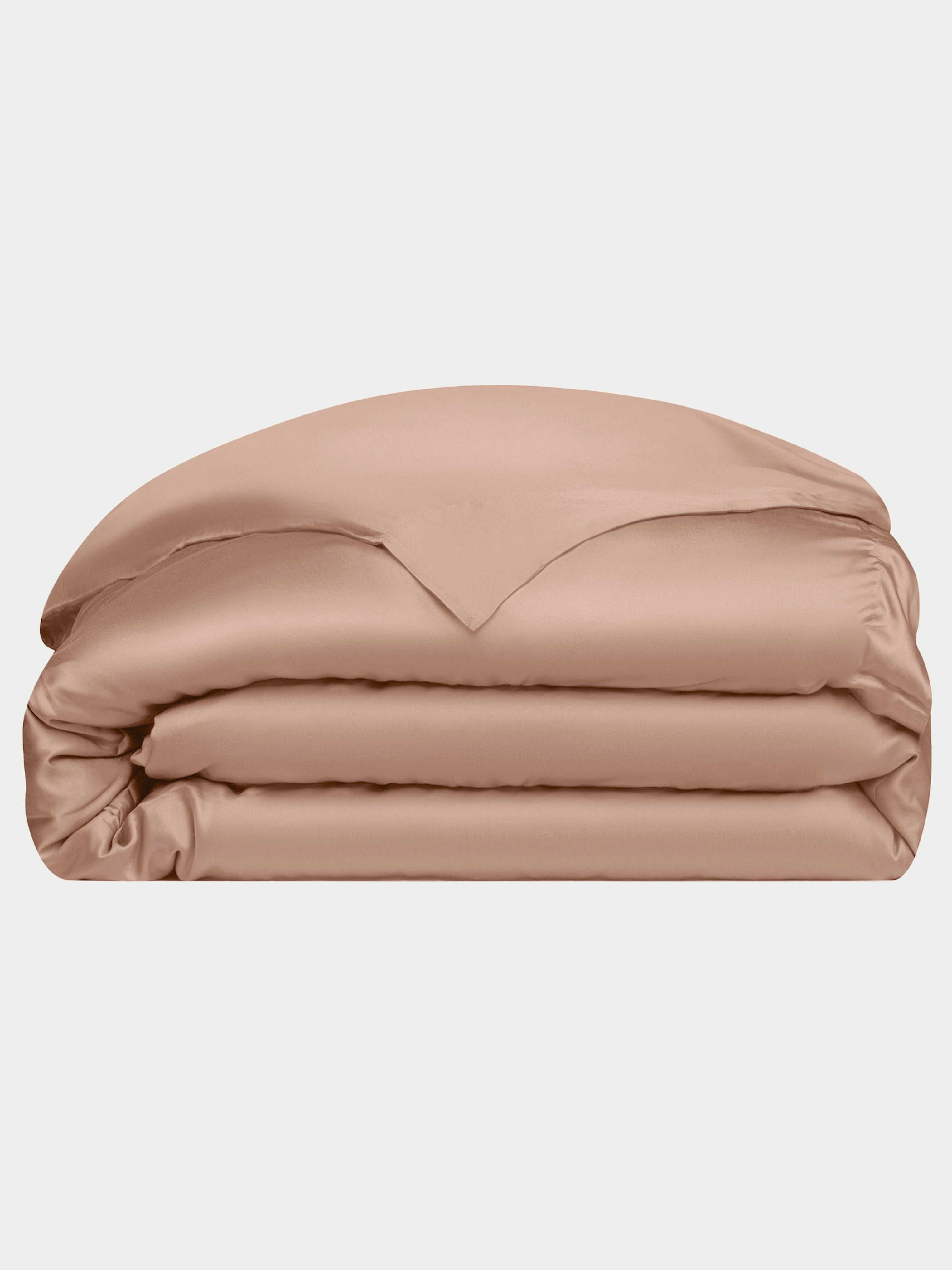 Bamboo Viscose Duvet Cover in Clay (Size: Queen/Full) - Cozy Earth