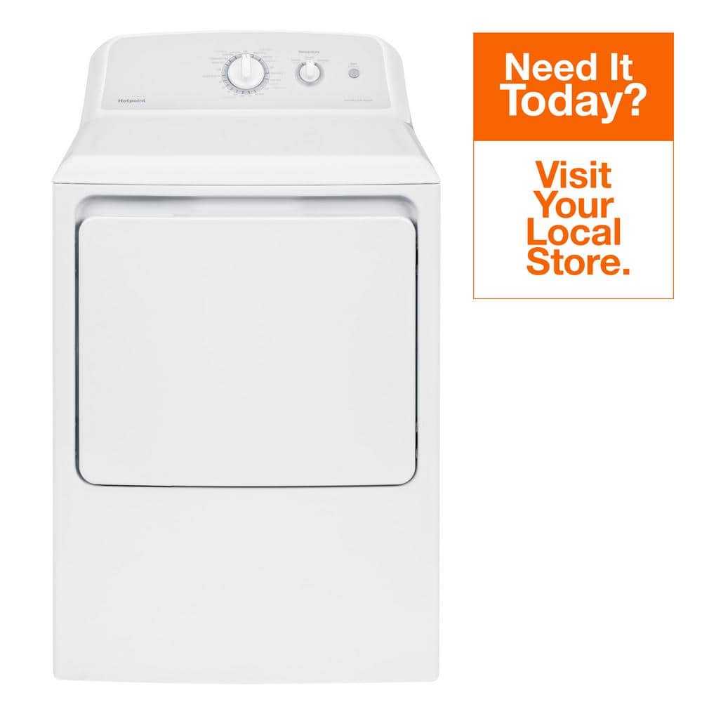 6.2 cu. ft. Electric Dryer in White with Auto Dry