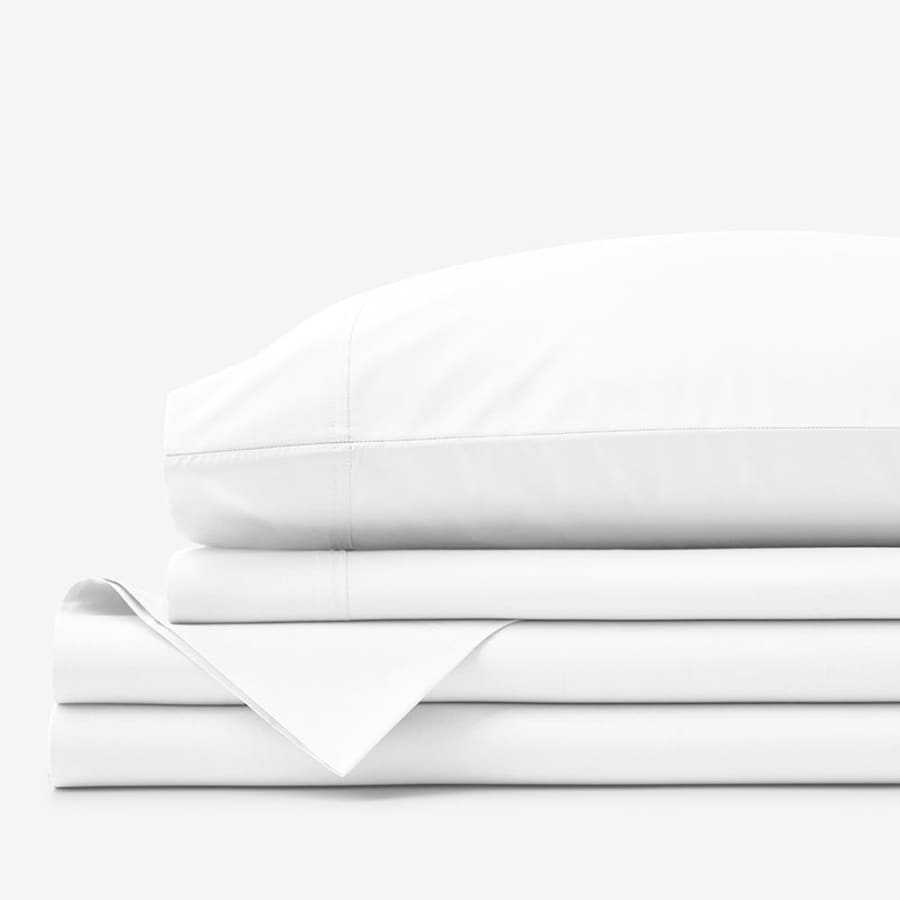 The Company Store Premium Cool Supima Cotton Percale Bed Sheet Set