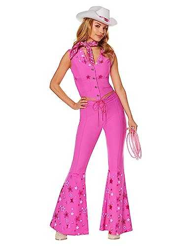Spirit Halloween Barbie the Movie Adult Cowboy Costume - M | Officially Licensed | Cowgirl Outfit | Barbie Costume | Western Costume