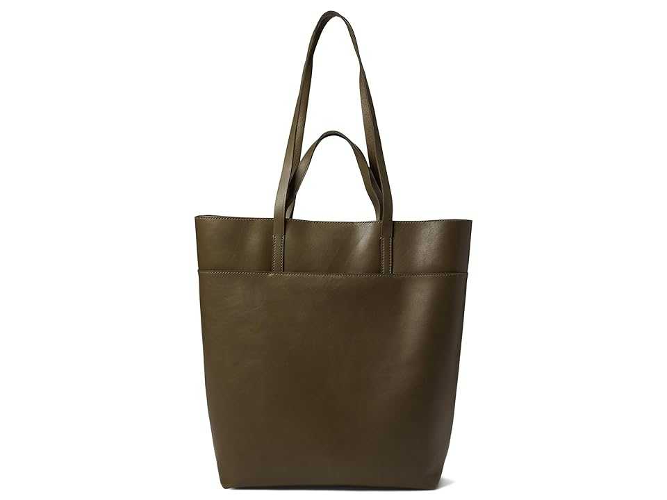 Madewell The Essential Tote in Leather (Burnt Olive) Handbags