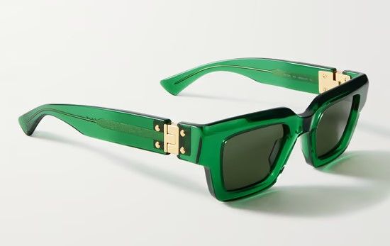 Bottega Veneta Rectangular-Frame Acetate Sunglasses