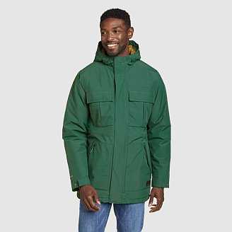 Eddie Bauer Men's Rainfoil Insulated Parka Jacket - Alder - Size M