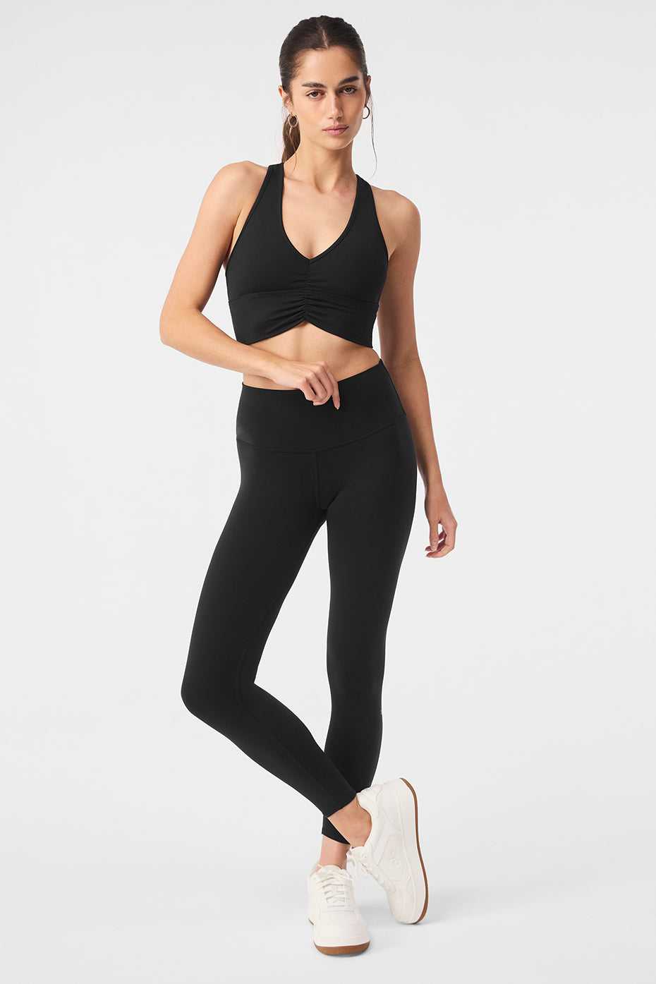 Alo Yoga® | 7/8 High-Waist Airbrush Legging in Black, Size: Large