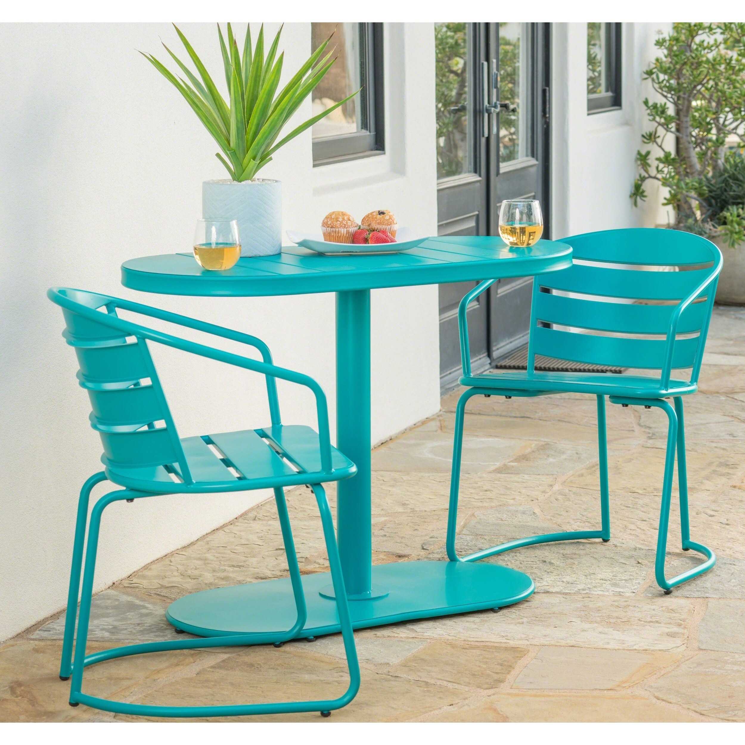 Santa Monica Outdoor 3-Piece Bistro Set by Christopher Knight Home