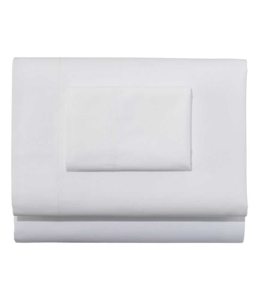 Premium Supima Flannel Sheet Collection White King L.L.Bean